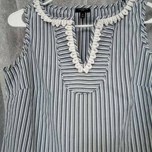 Talbots Petite Detailed Neck Top